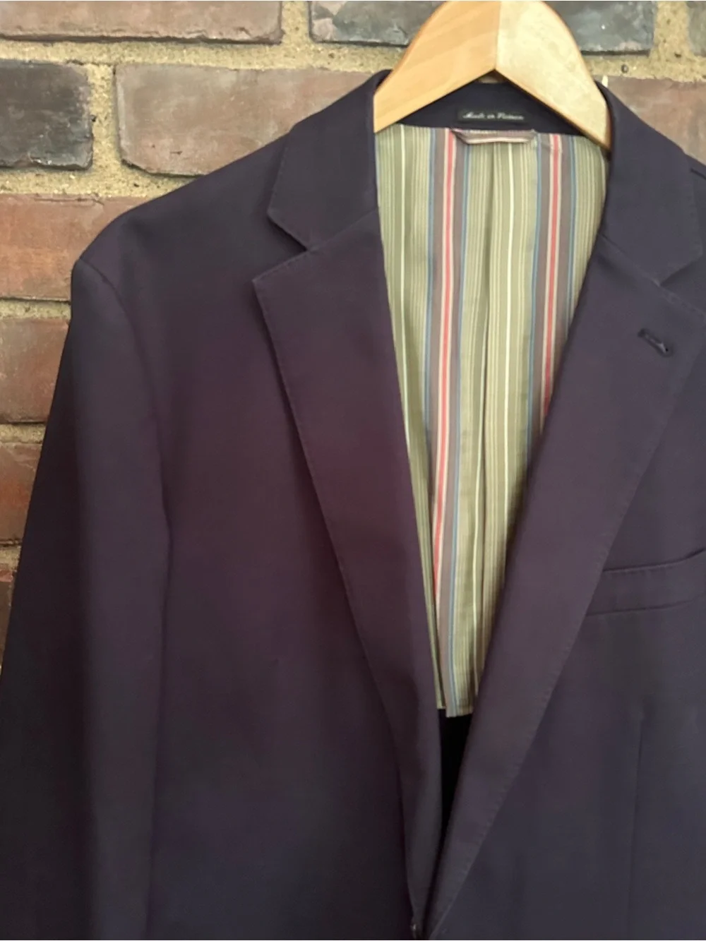 FLYNT Burton blazer navy blue patch pockets sport coat size 44L